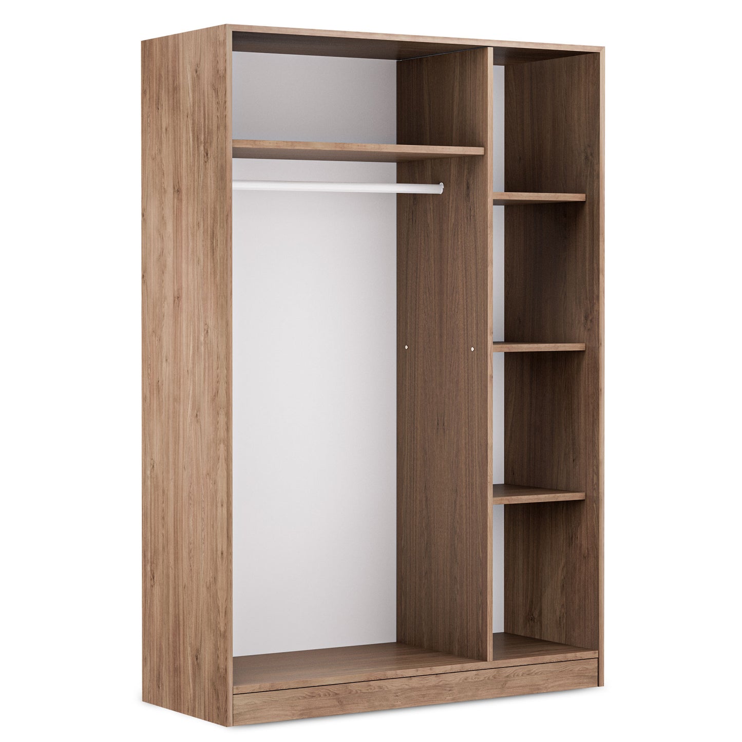 Wardrobe Oakridge DF-CF305WR-3DR-120 - White / Oak