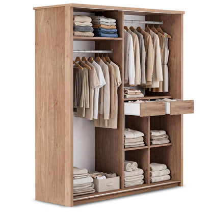 Sliding wardrobe Oakridge DF-CF309SWR-2DR-160 - White / Oak