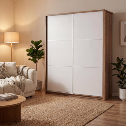 Sliding wardrobe Oakridge DF-CF309SWR-2DR-160 - White / Oak