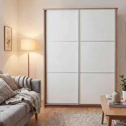 Sliding wardrobe Oakridge DF-CF310SWR-2DR-180 - White / Oak