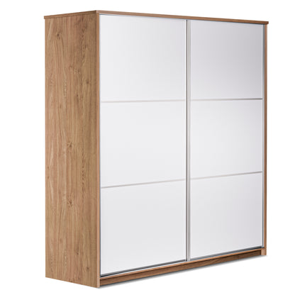 Sliding wardrobe Oakridge DF-CF310SWR-2DR-180 - White / Oak