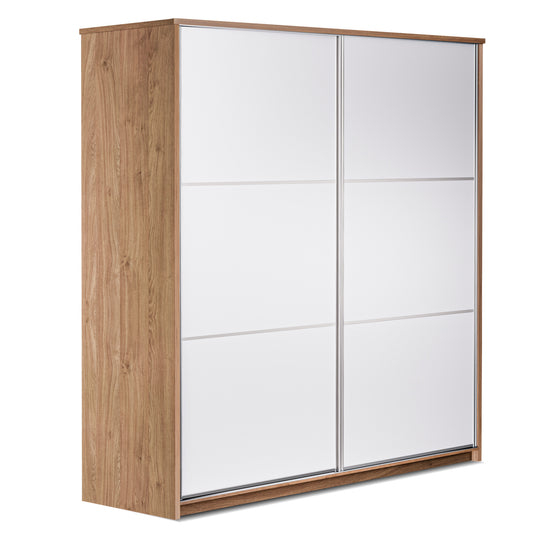 Sliding wardrobe Oakridge DF-CF310SWR-2DR-180 - White / Oak