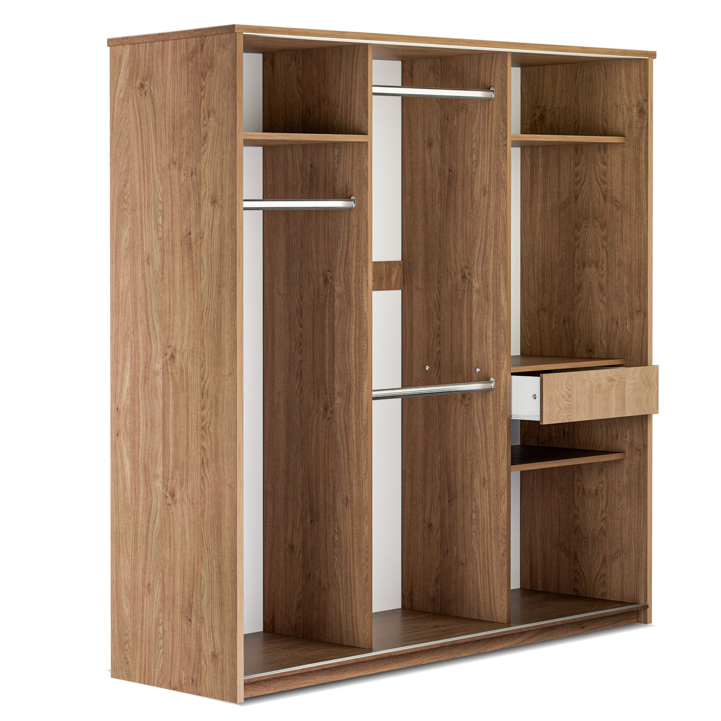 Sliding wardrobe Oakridge DF-CF310SWR-2DR-180 - White / Oak
