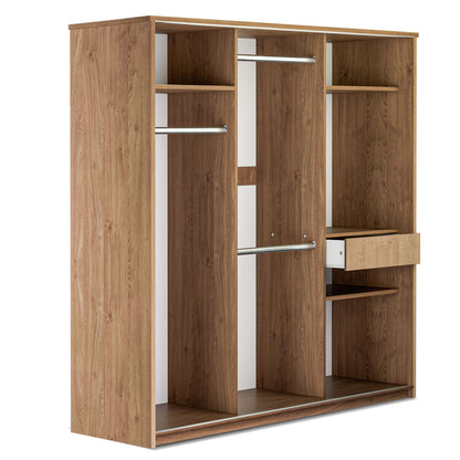 Sliding wardrobe Oakridge DF-CF310SWR-2DR-180 - White / Oak