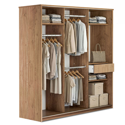 Sliding wardrobe Oakridge DF-CF310SWR-2DR-180 - White / Oak