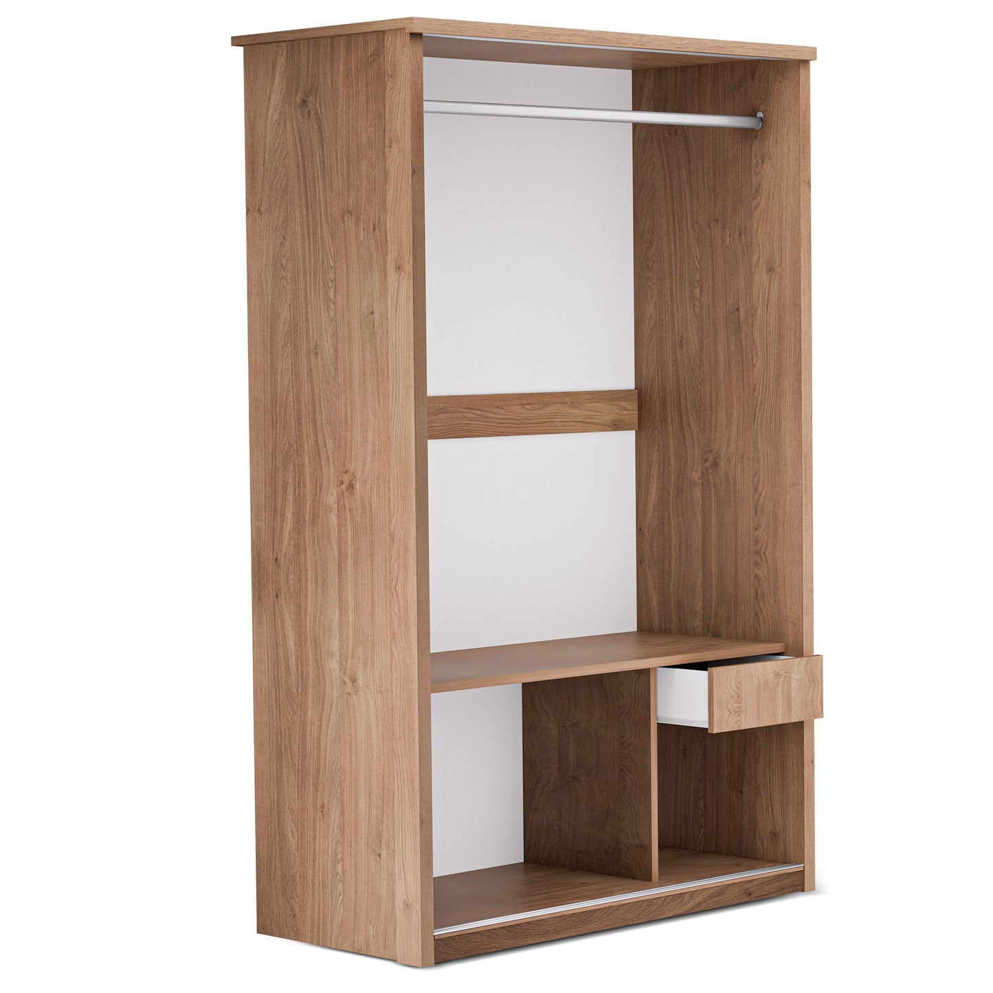 Sliding wardrobe Oakridge DF-CF308SWR-2DR-120 - White / Oak