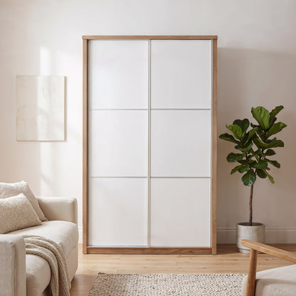 Sliding wardrobe Oakridge DF-CF308SWR-2DR-120 - White / Oak
