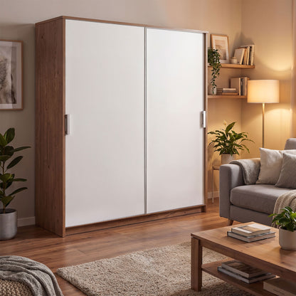 Sliding wardrobe Oakridge DF-CF311SWR-2DR-180 - White / Oak