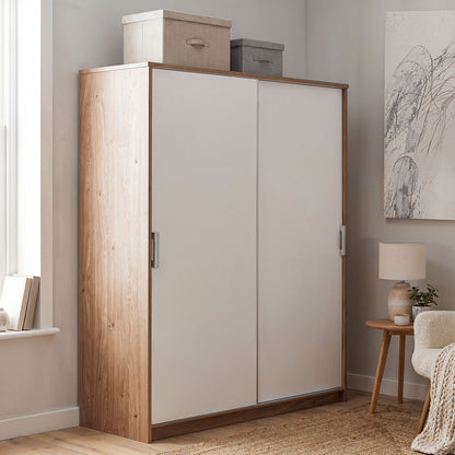 Sliding wardrobe Oakridge DF-CF311SWR-2DR-180 - White / Oak