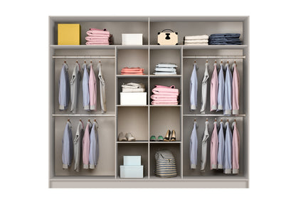 PRAGA 250 Wardrobe Sand Beige/Mirror